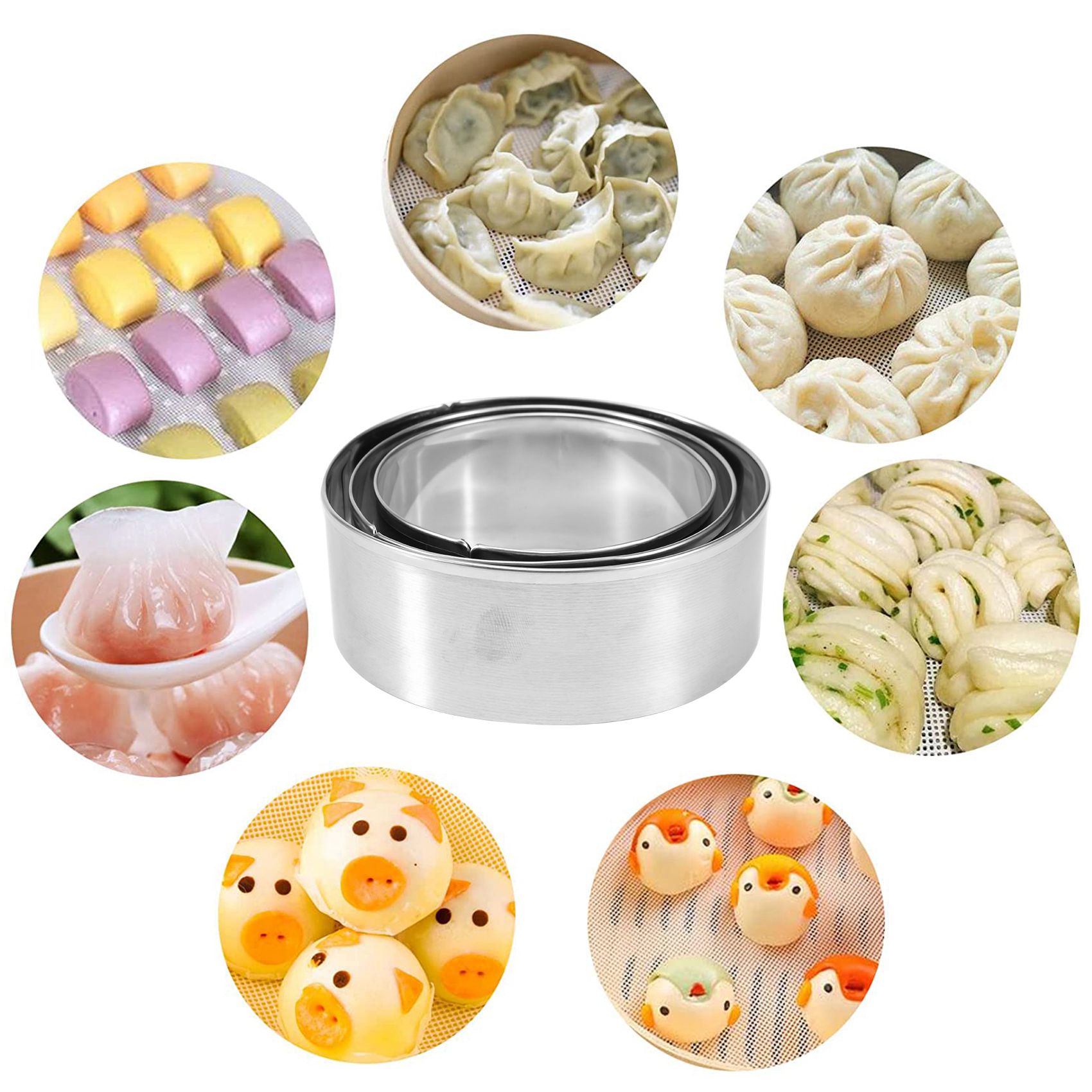 FAST-Dumplings Maker 8 Pcs, Pr - Dumpling Press Set review and price