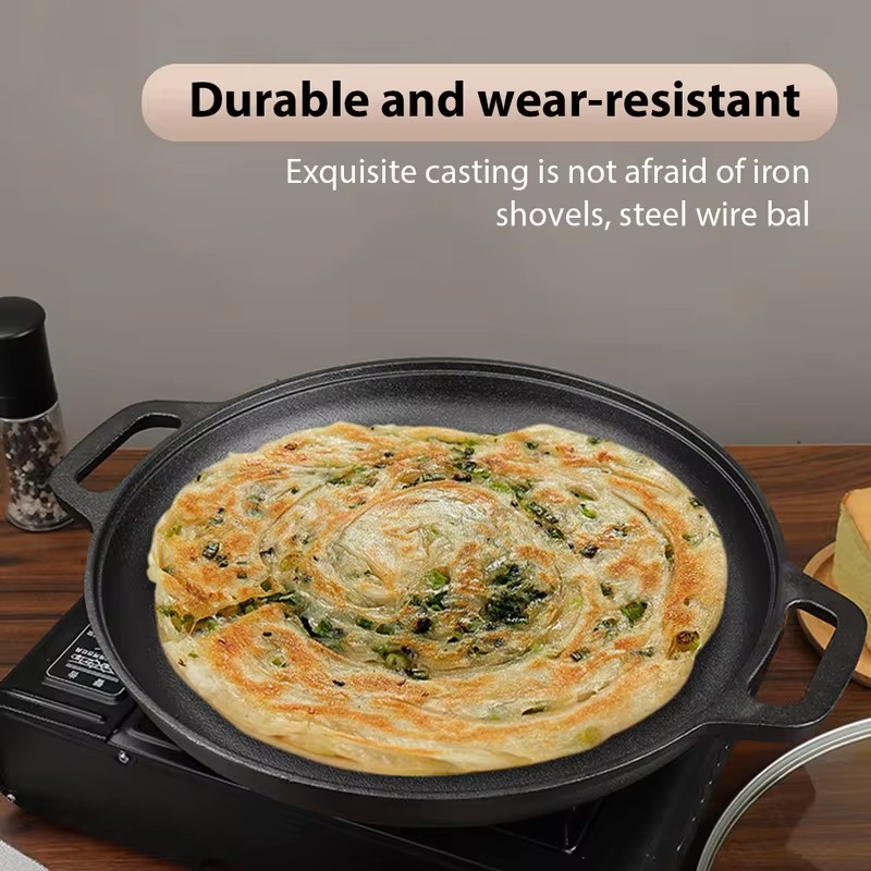 Heavy-Duty Cast Iron Fry Pan w - Egg Waffle Pan review and price