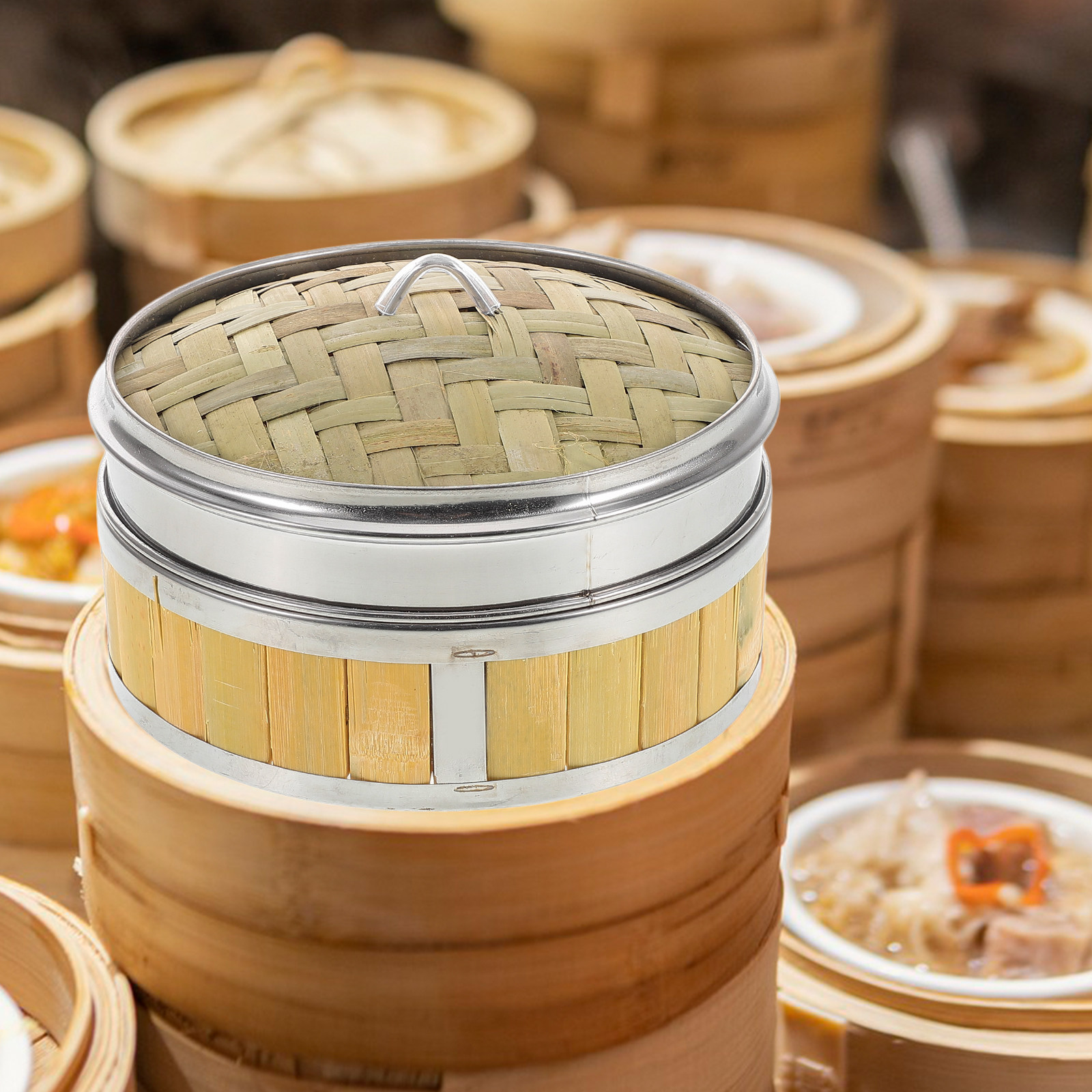 Bamboo Steamer Basket Set 18cm - Bao Steamer Bamboo review and price