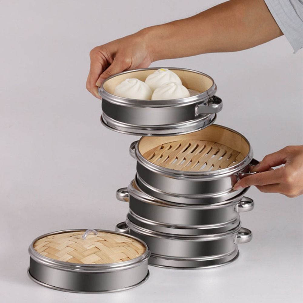 Round Dim Sum Cooking Tool Sta - Bao Steamer Bamboo review and price