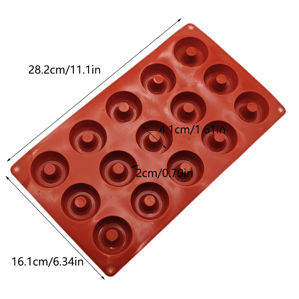 Hot Selling 15 Hole Wine Vorte - Donut Mold Silicone review and price