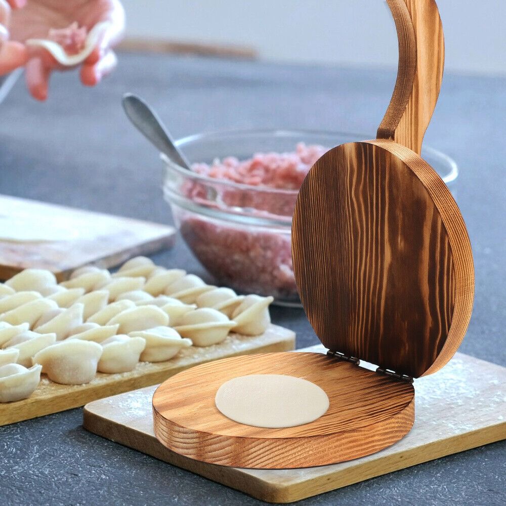 Wooden Dough Presser Chapati P - Dumpling Press Set review and price