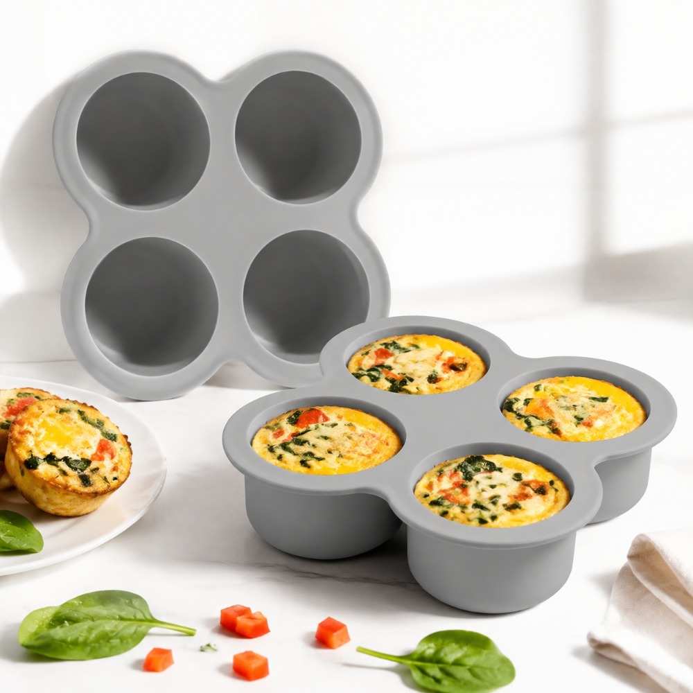 2pcs Air Fryer Egg Mold 4 Cups - Egg Waffle Pan review and price